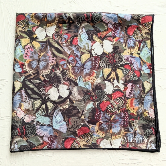 Valentino Butterfly Silk Scarf - Picture 1 of 5